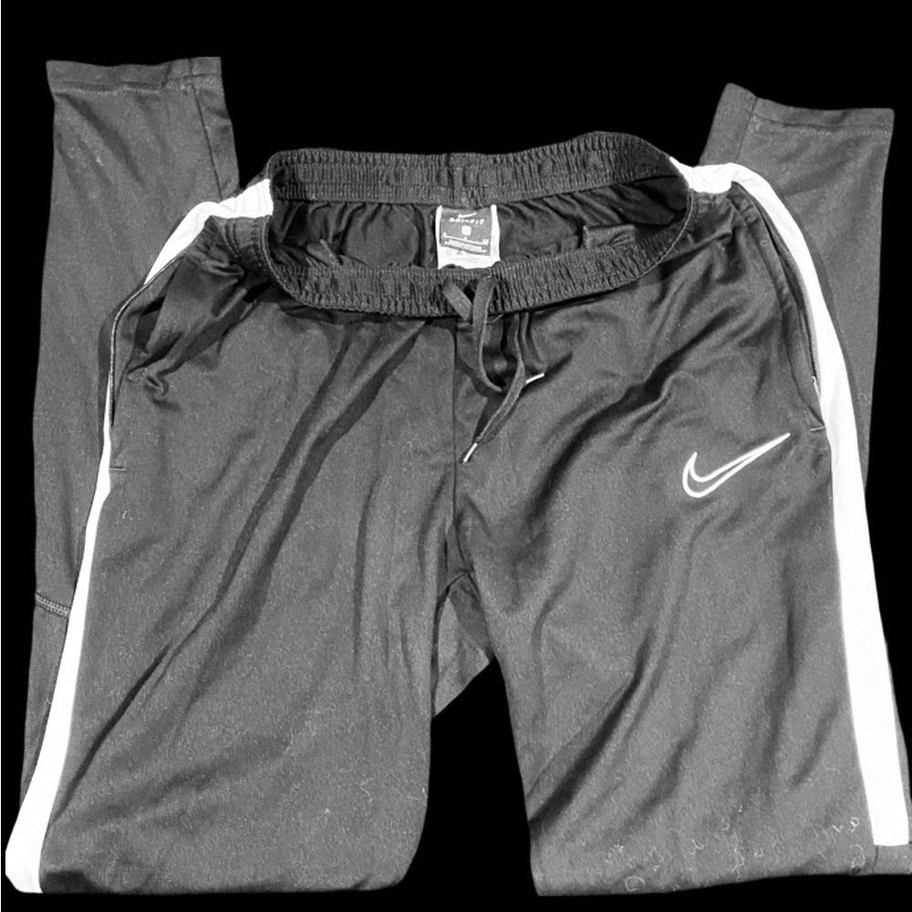 Nike Black and White Joggers